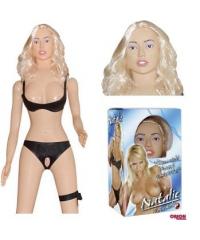 Кукла блондинка Natalie с вибрацией с 3D головой + одежда 