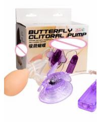 Стимулятор клитора с вакуумным массажом Baile Butterfly Clitoral Pump