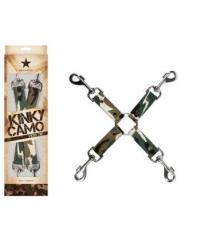 Крестообразное соединение Kinky Camo с карабинами камуфляж nsn-1257-18 в интернет магазине Куан Интим г. Йошкар-Ола