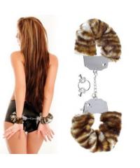 Наручники металлические Furry Love Cuffs с мехом Тигр  в интернет магазине Куан Интим г. Йошкар-Ола