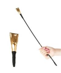 Стек Gold Riding Crop черный с золотом pd3989-23 в интернет магазине Куан Интим г. Йошкар-Ола