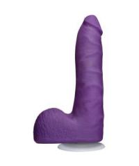 Фиолетовый фаллоимитатор на присоске Revolution 7 Slim Realistic WBalls - 17,78 см. в интернет магазине Куан Интим г. Йошкар-Ола