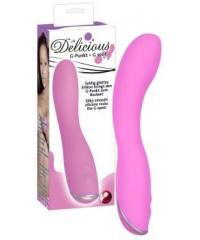 Розовый G-вибростимулятор Silicone Vibe - 20 см. в интернет магазине Куан Интим г. Йошкар-Ола