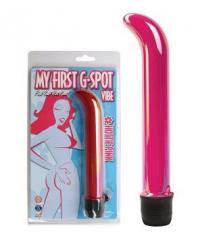 Розовый вибратор для точки G My First G-Spot - 19 см. в интернет магазине Куан Интим г. Йошкар-Ола