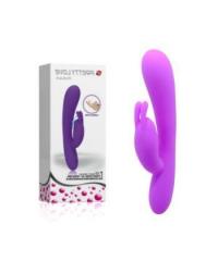 Вибромассажер Hobart с функцией поглаживания для стимуляции G-spot - 19,5 см. в интернет магазине Куан Интим г. Йошкар-Ола