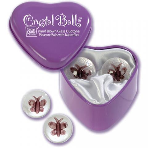  купить шарики с бабочками crystal balls