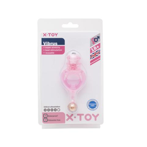  купить xt10291-11 стимулирующее кольцо vibrus ii с вибрацией розовое