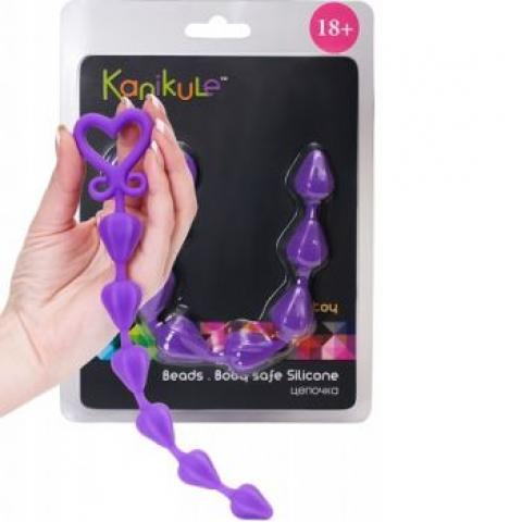  купить анальная цепочка my toy фиолетовая kl-008-08