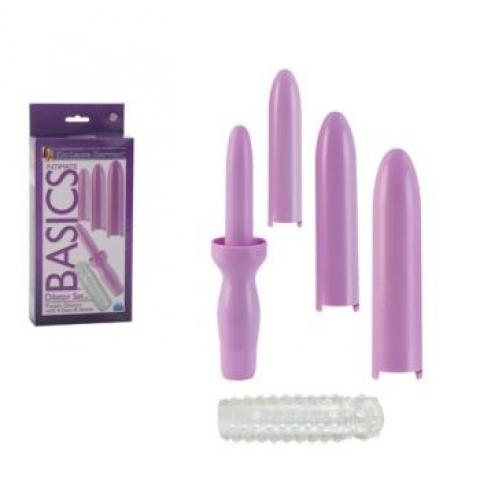  купить вибромассажер dilator set purple dilator with 4 sizes sleeve с насадками фиолетовый se-9711-14-3