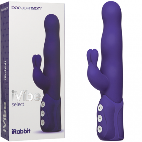  купить вибромассажер хай-тек ivibe select  irabbit purple фиолетовый 