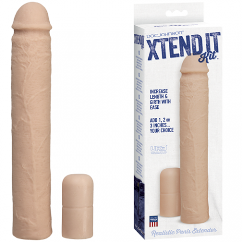  купить насадка-удлиннитель с регулируемой длиной xtend it kit - white 22 см телесный dj0730-01bx