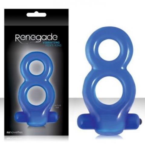  купить эрекционное вибро-кольцо renegade mans ring голубое nsn-1110-17