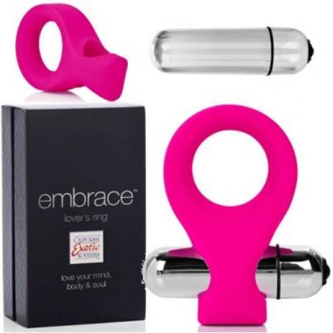  купить вибро-насадка embrace lovers ring розовая se-4615-20