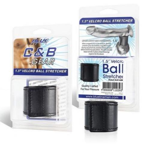  купить хомут-утяжка для мошонки из искусственной кожи на липучке velcro ball stretcher 