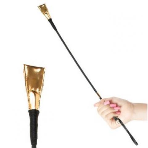  купить стек gold riding crop черный с золотом pd3989-23