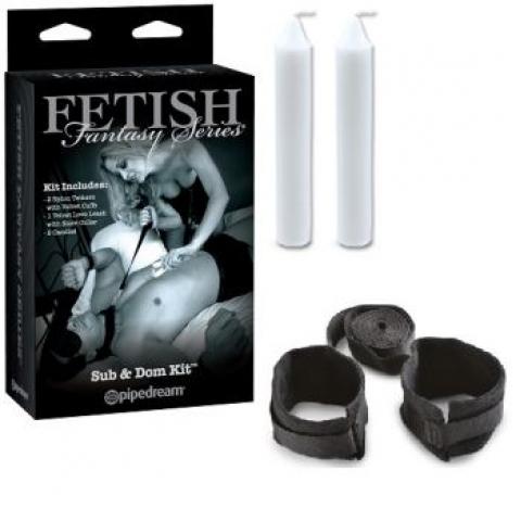  купить набор для bdsm-игры sub и dom kit черный