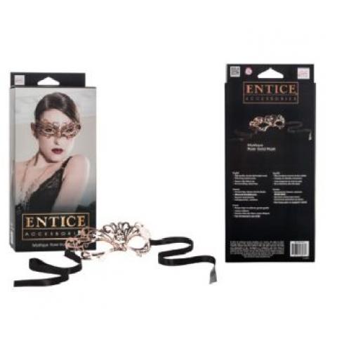  купить маска золотистая из никеля entice mystique mask - rose gold