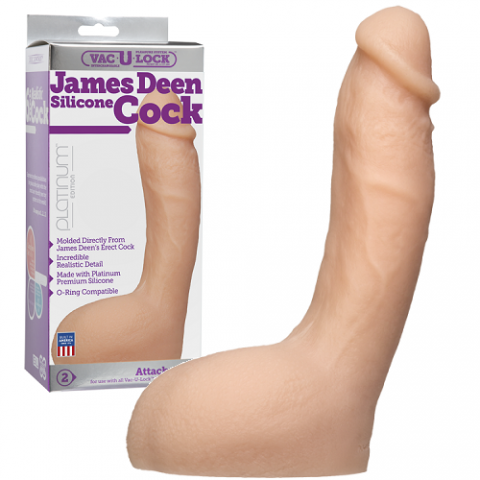  купить насадка к трусикам vac-u-lock - james deen silicone cock 23 см из силикона телесная dj1080-25bx