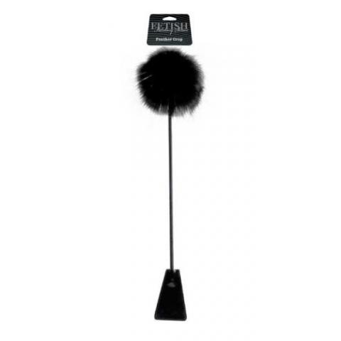  купить черный стек feather crop с пуховкой на конце