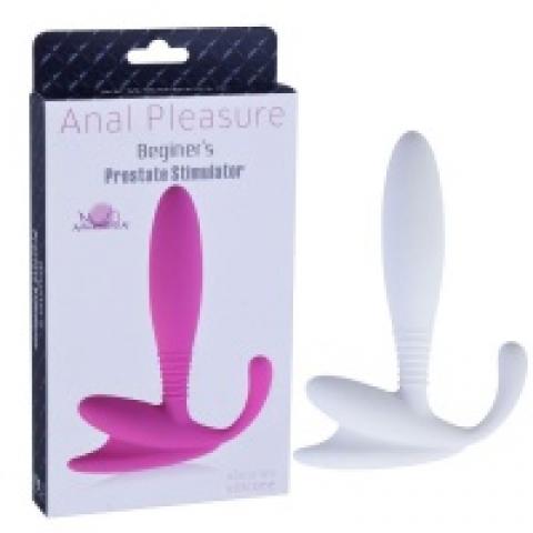 купить 28674 13001-white белый анальный стимулятор простаты anal pleasure beginers prostate - 12 см.