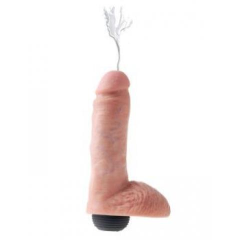 Реалистичный фаллоимитатор с эффектом семяизвержения Squirting Cock with Balls - 20,3 см.