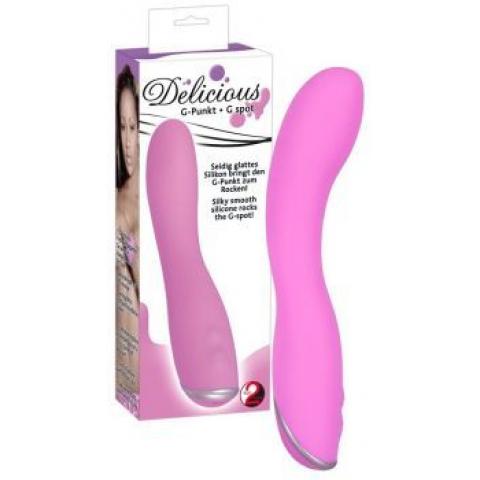  купить розовый g-вибростимулятор silicone vibe - 20 см.