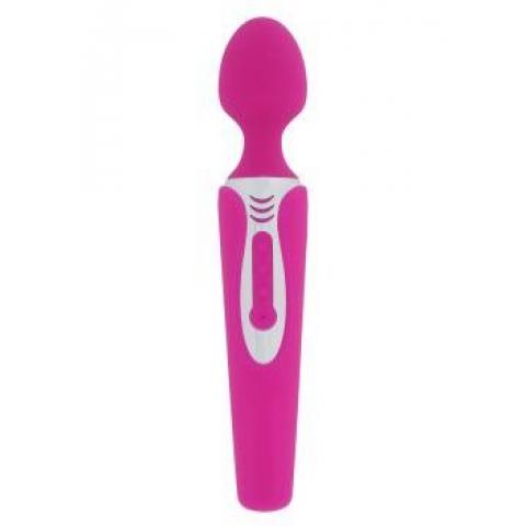 Розовый вибростимулятор LEGEND MASSAGER - 20 см.