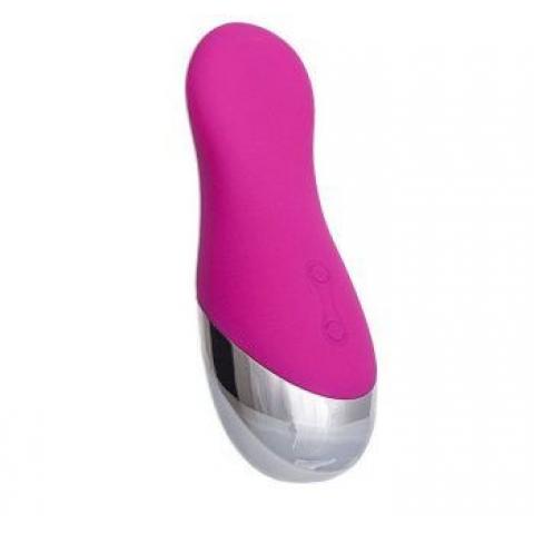 Розовый перезаряжаемый мини-вибратор Erotist - 11 см.