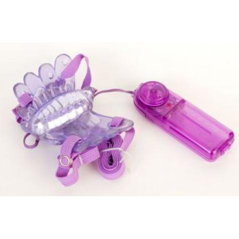 Фиолетовый клиторальный стимулятор Sex Butterfly