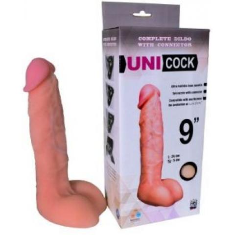  купить фаллическая насадка харнесс unicock 9 - 24 см.