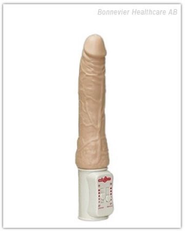 Вибратор возвратно - поступательный  "Long John Flesh"  18см 