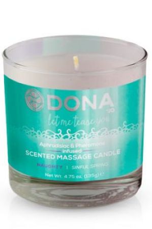  купить массажная свеча dona scented massage candle naughty aroma: sinful spring 135 г