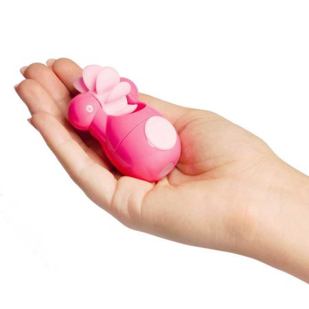 Розовый клиторальный стимулятор Sqweel Go Pink 