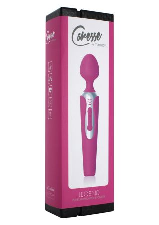  купить розовый вибростимулятор legend massager - 20 см.