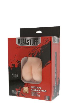 Мастурбатор с двумя любовными отверстиями REALSTUFF VAGINA AND ANUS 