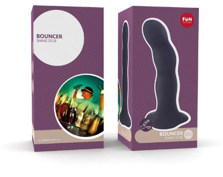 чёрный фаллоимитатор bouncer - 18 см. почтой россии 