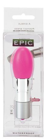 Розовый мини-вибратор EPIC PINK - 6 см. 