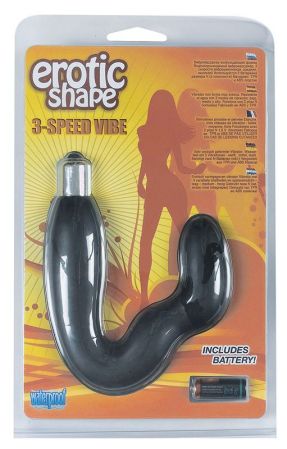  купить чёрный вибратор для g-стимуляции erotic shape