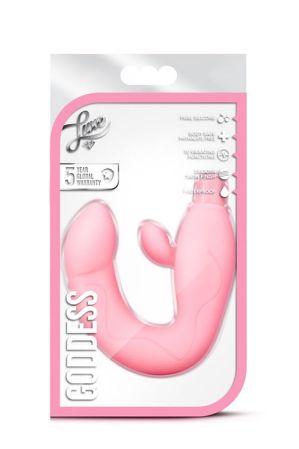 Розовый вибростимулятор G-точки LUXE GODESS PINK 