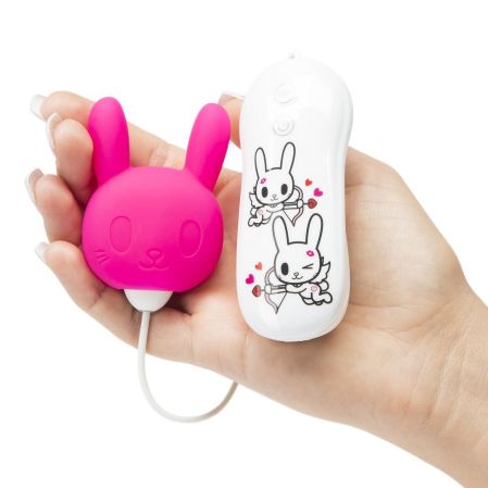  заказать c доставкой розовый клиторальный стимулятор-зайчик silicone purple bunny clitoral vibrator