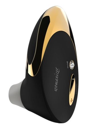  чёрно-золотой бесконтактный вакуумный стимулятор клитора womanizer w500 pro почтой россии 