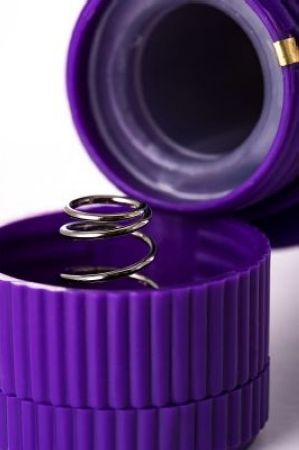  761026 фиолетовый вибратор с шишечками - 17 см. почтой россии 