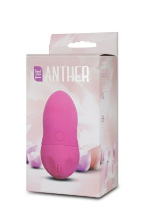 Розовый клиторальный вибратор Anther 