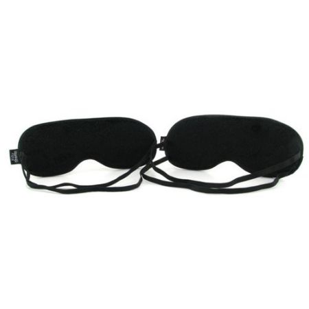  заказать c доставкой набор из двух масок на глаза soft blindfold twin pack черный с серым