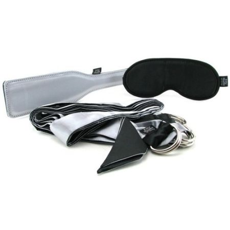  fs-40184 набор фетиш-аксессуаров first time bondage kit черный с серым наложенным платежом