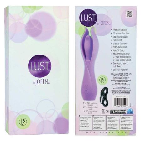 Фиолетовый оригинальный вибромассажер Lust L6 
