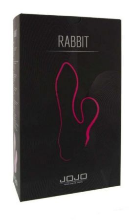 Мини-вибратор JOJO Rabbit 10см с клиторальным стимулятором  