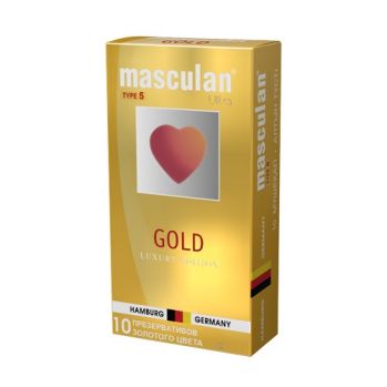Презервативы, Masculan Ultra 5,  10 шт. 10 Ультра Золотой Gold