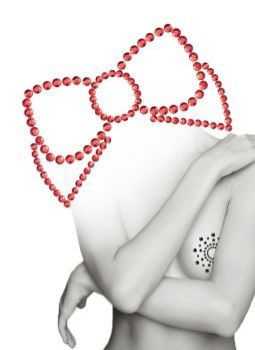 Украшение на грудь «Mimi Bow - Black»