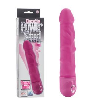 Фаллоимитатор Bendie Power Stud Rod с вибрацией розовый 